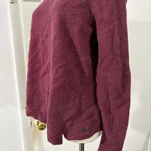 Royal Robbins Women’s Wool Blend Trim Fit Size Large Red Pullover Sweater Soft - Picture 5 of 14